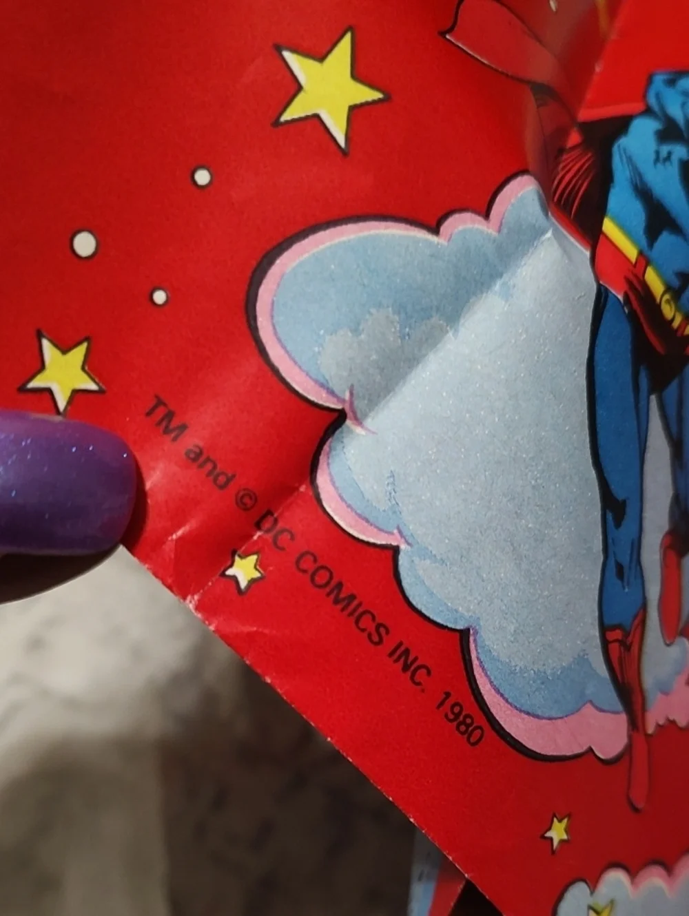 Superman Vintage Gift Wrap